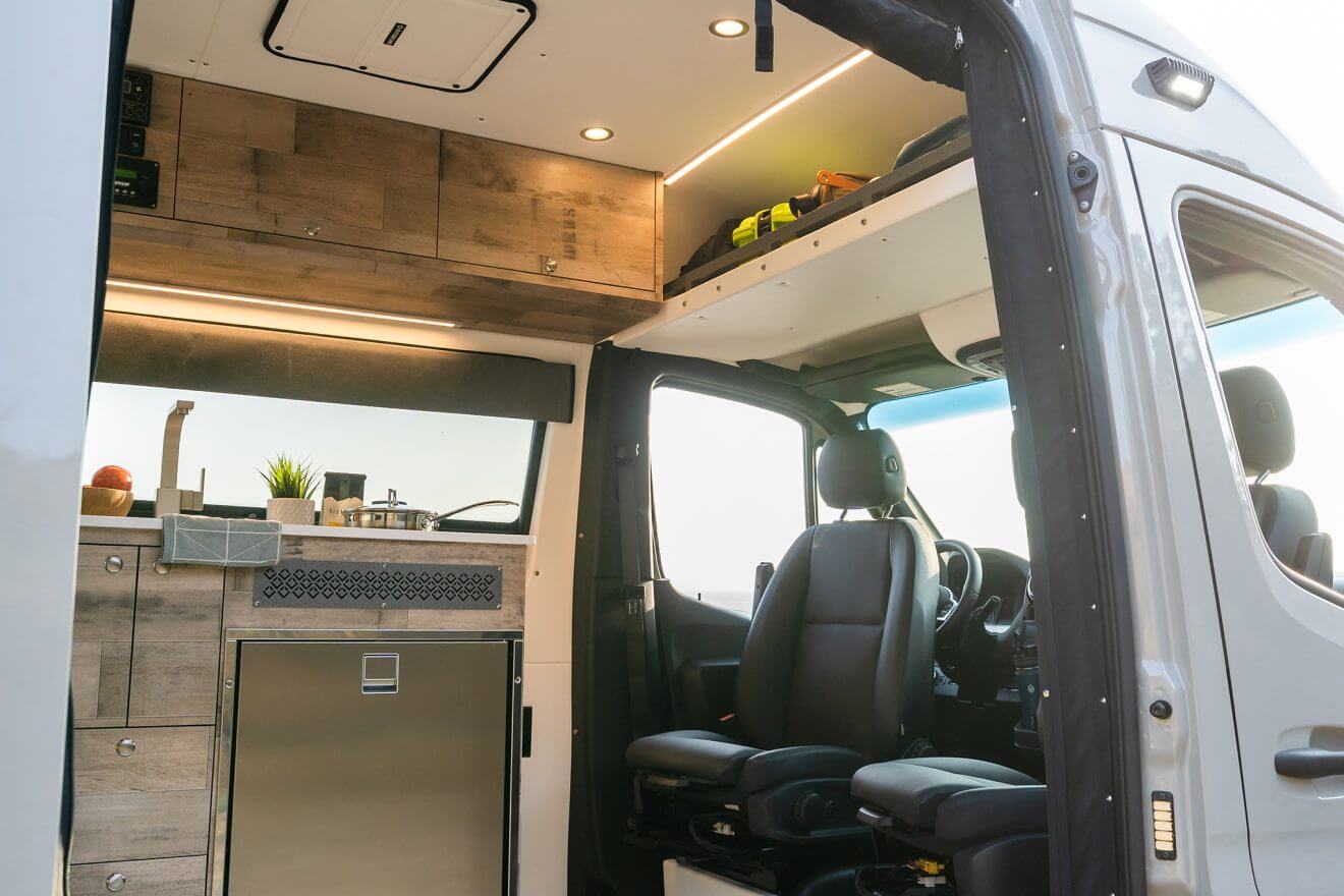Overhead cab shelf and overhead cabinetry