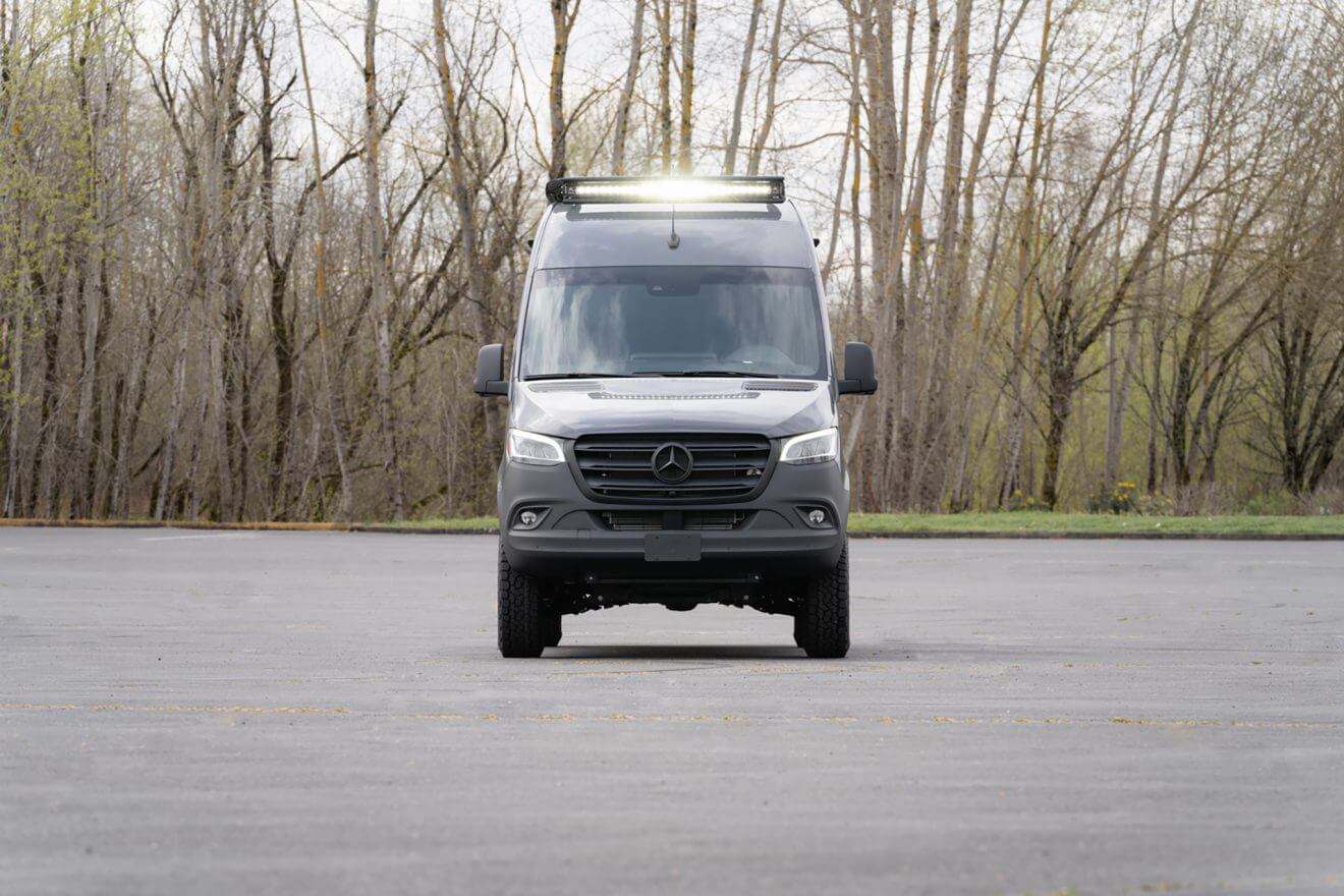 custom van conversion Joint Venture Van 2021 mercedes benz sprinter 144 4wd seat two sleep four