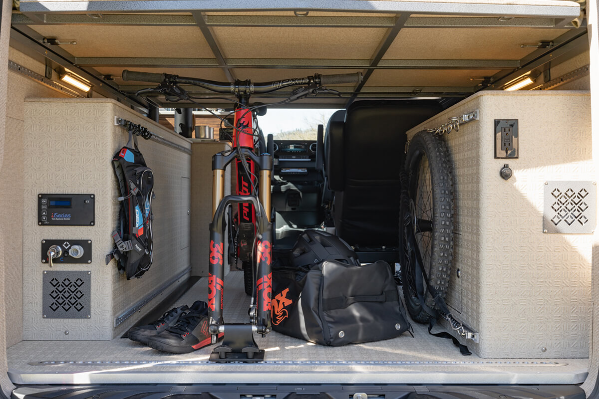 custom van conversion Van Haulin 2021 mercedes benz sprinter 170 4wd seat two sleep three