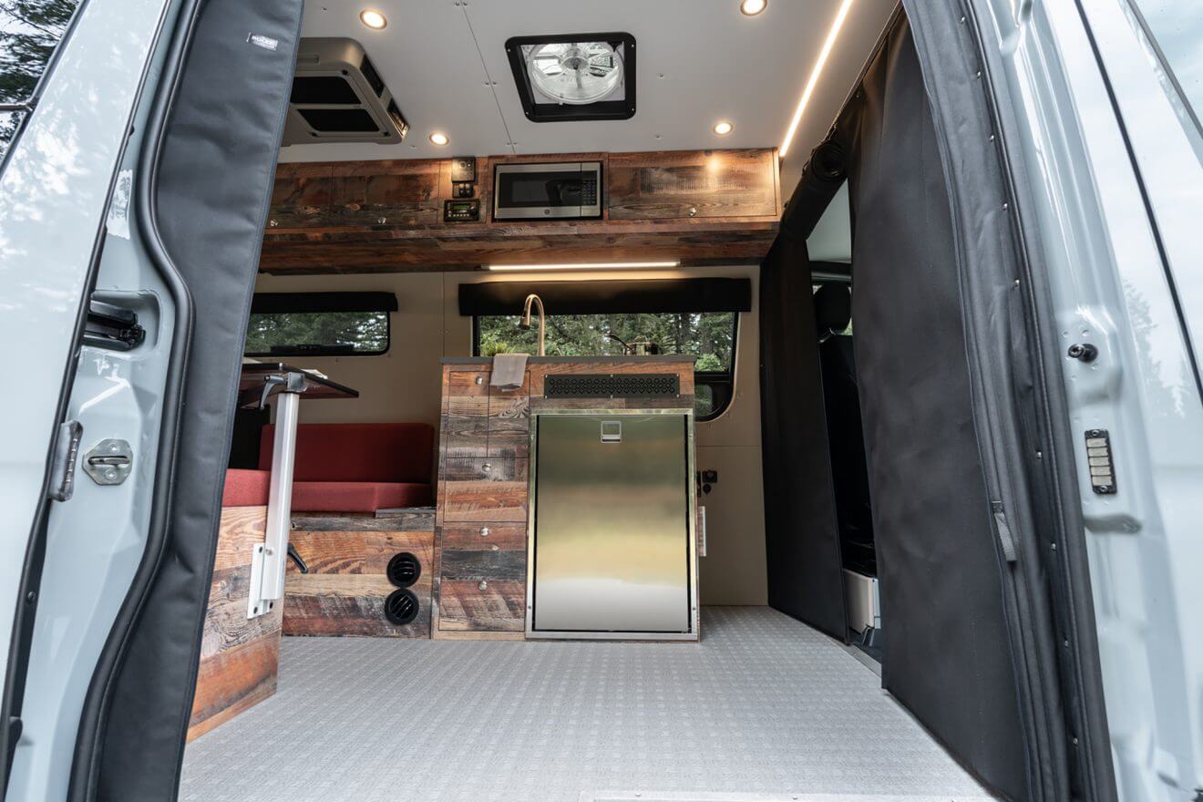 custom van conversion Karlsbad-Van 2021 mercedes benz sprinter 170 4wd interior