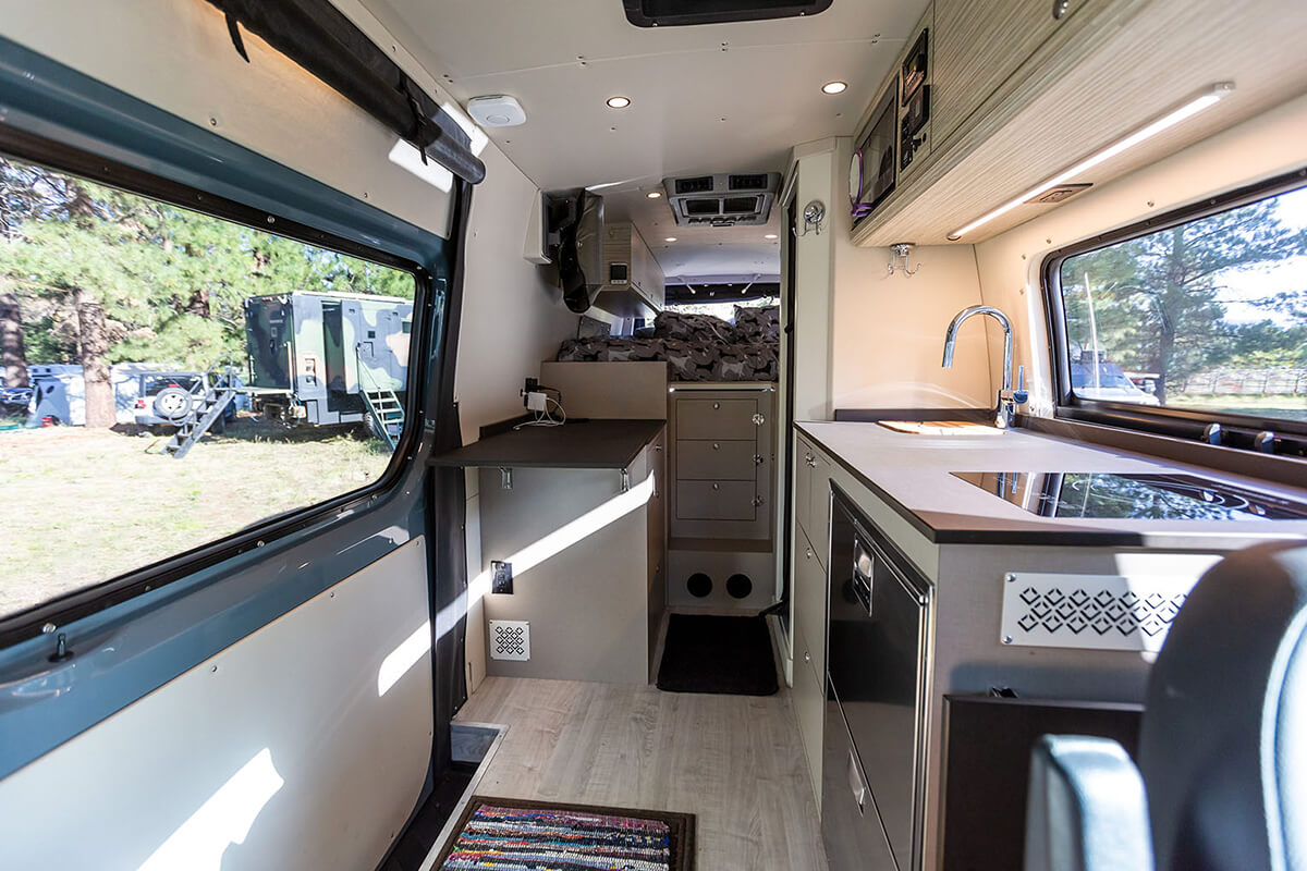 Interior van 2019 Mercedes-Benz Sprinter 170 EXT high roof 4WD