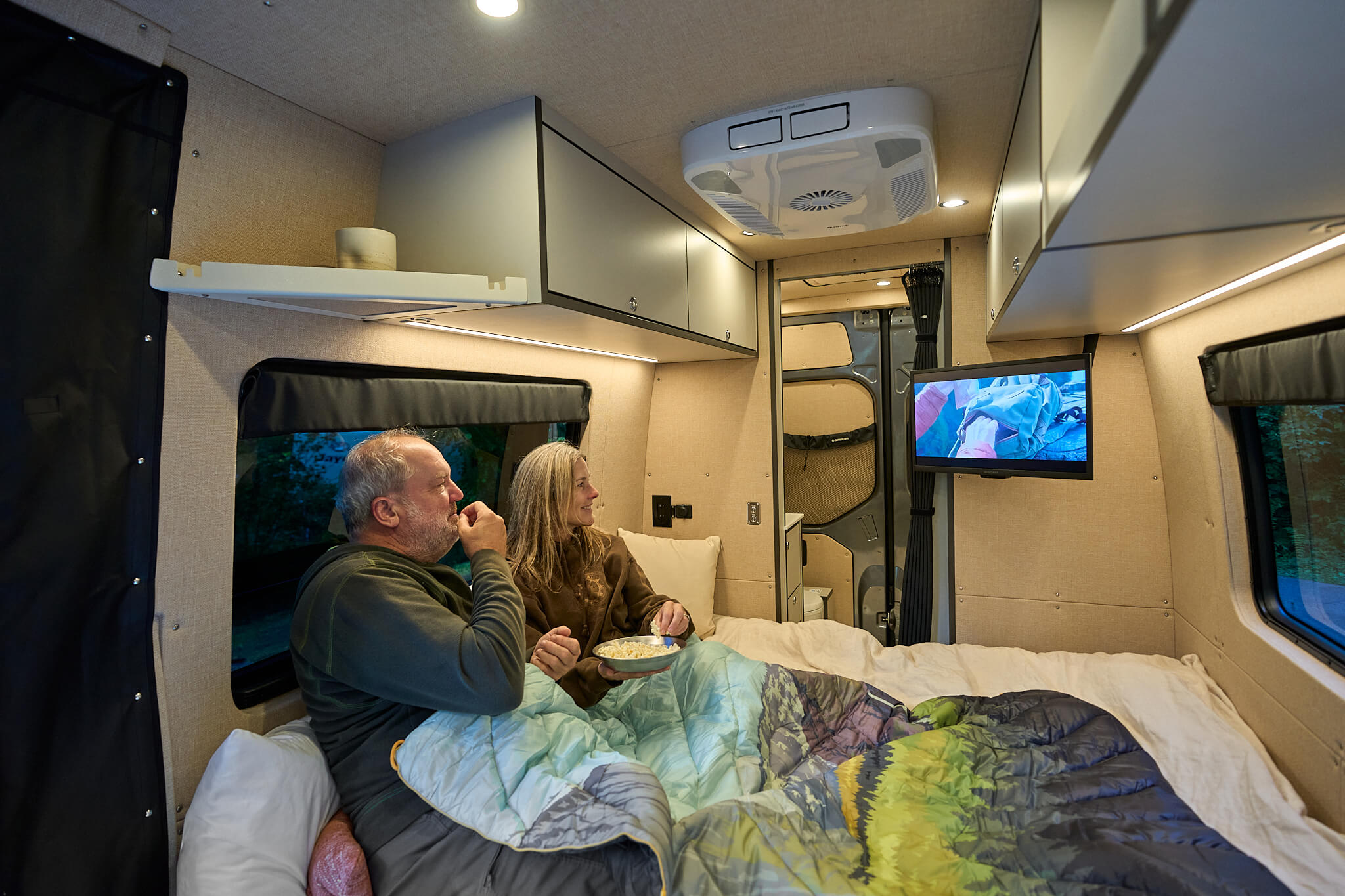 Outside Van Parks FlipOut Bed