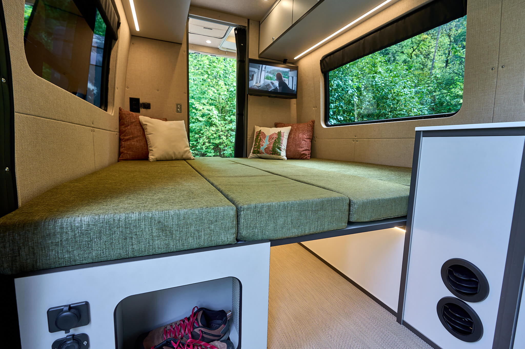Outside Van Parks FlipOut Bed