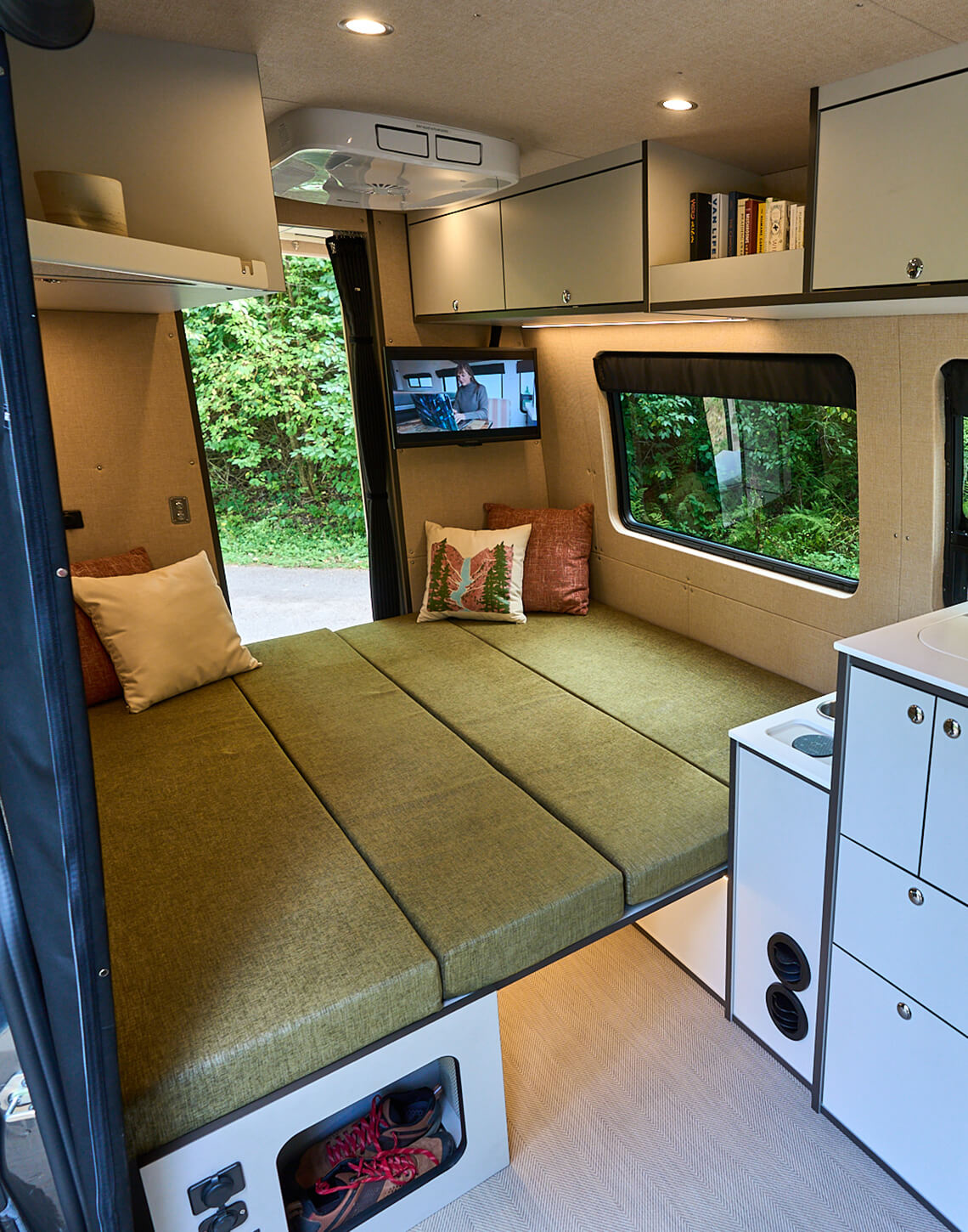 Outside Van Parks FlipOut Bed