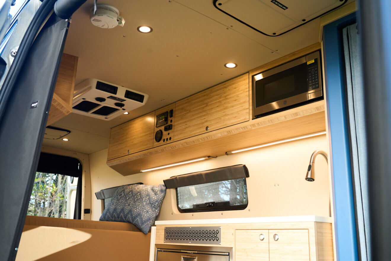 Outside Van Tikanni Custom Adventure Van