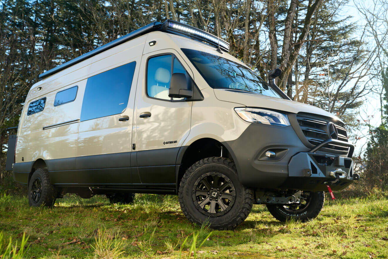 Outside Van Tikanni Custom Adventure Van