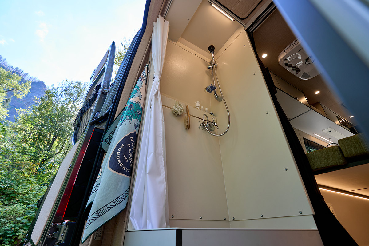 OutsideVan_Parks_Interior_OutbackWashroom_HighTopShower3_Web copy Outside Van Parks Ranger HighTop Shower