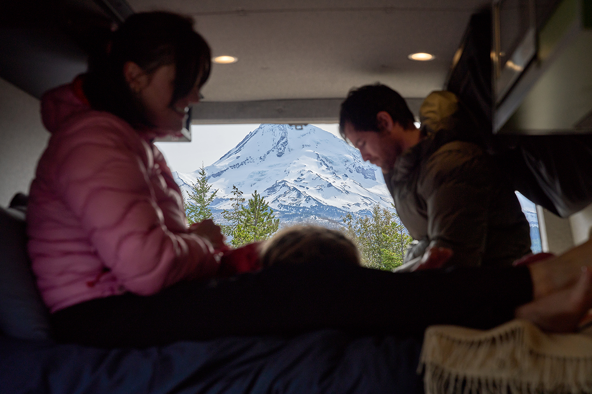 Outside Van Outside Van Overnight Mt Hood