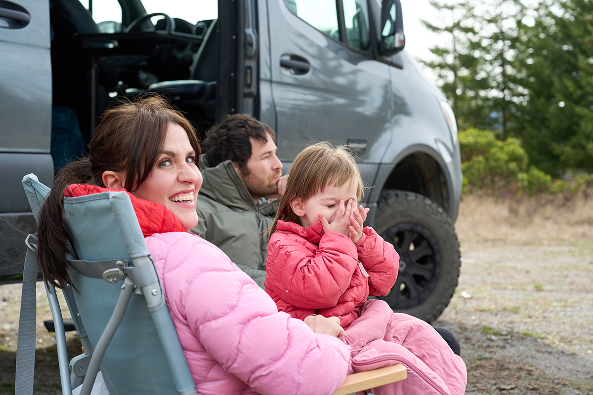 Overnight_Family_OutsideVan_Picnic_DSC9770_Web Outside Van Overnight Picnic