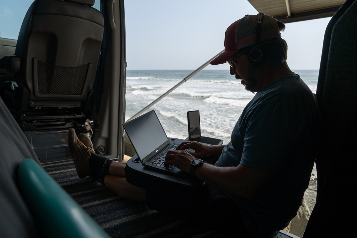 BeyondTheVan_Breno_OutsideVan_MercedesBenz_Sprinter–41 copy Digital Nomad Van