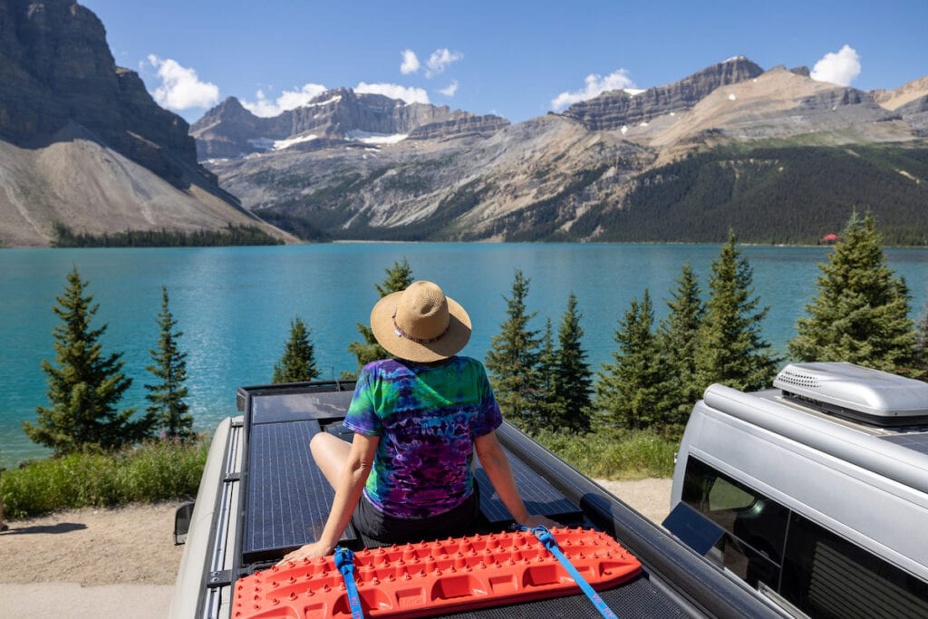 Bearfoot Theory Kristin Bor Outside Van Wombat Alberta